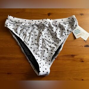 Dippin' Daisy's Black and White Polka Dot Bikini Bottom